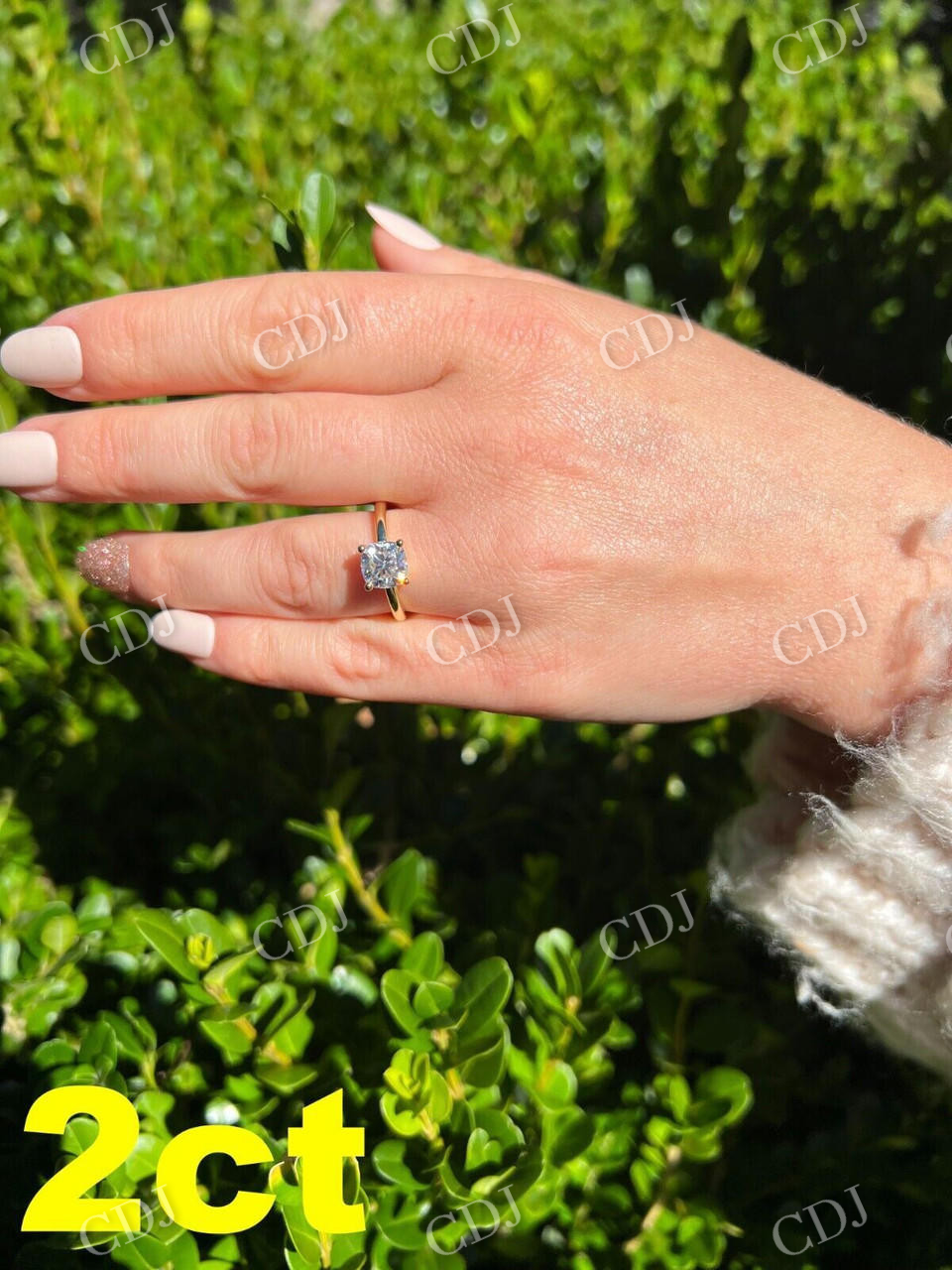 Cushion Cut Natural Diamond Hip Hop Ring  customdiamjewel   