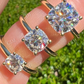 Cushion Cut Natural Diamond Hip Hop Ring  customdiamjewel   