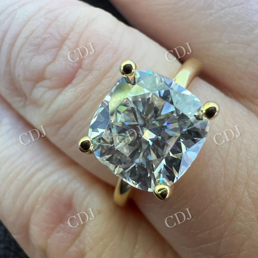 Cushion Cut Natural Diamond Hip Hop Ring  customdiamjewel   