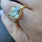 Cushion Cut Natural Diamond Hip Hop Ring  customdiamjewel   