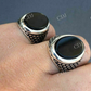 Black Onyx Moissanite Hip Hop Ring  customdiamjewel   