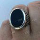 Black Onyx Moissanite Hip Hop Ring  customdiamjewel   