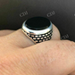 Black Onyx Moissanite Hip Hop Ring  customdiamjewel   