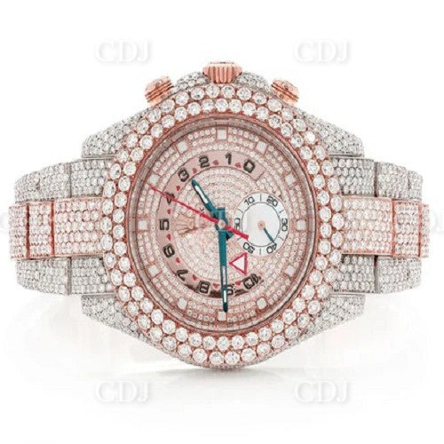Buss Down VVS Moissanite Diamond Watch Luxury Jewelry for Him customdiamjewel