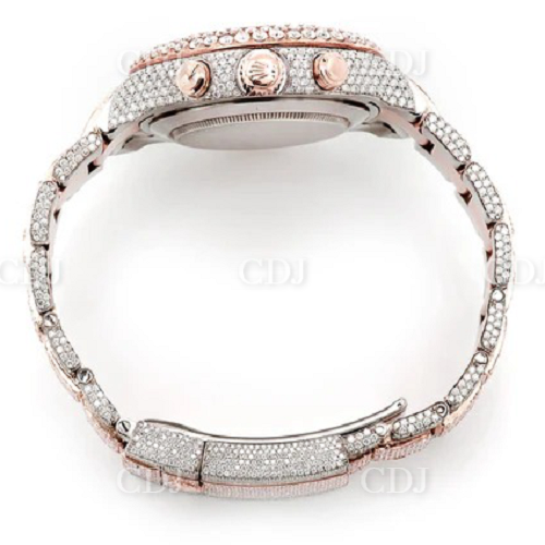 Buss Down VVS Moissanite Diamond Watch Luxury Jewelry for Him customdiamjewel