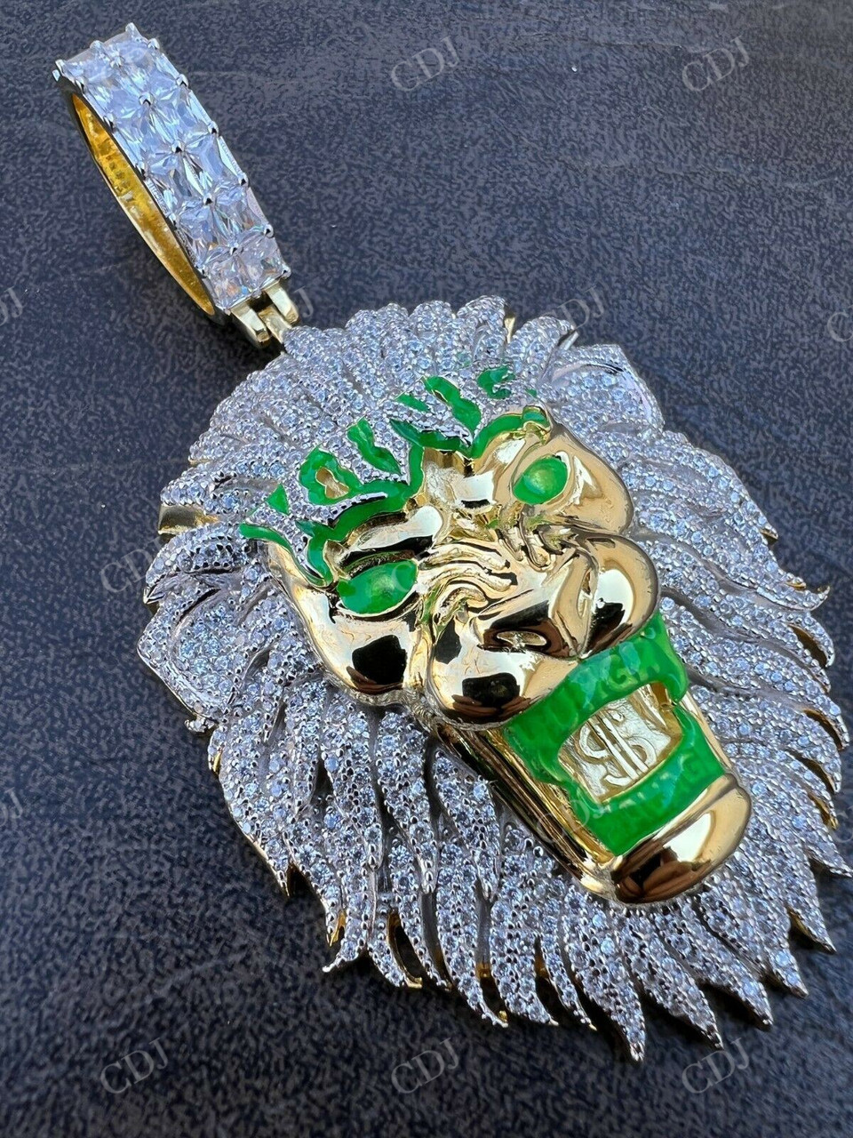 LION KING Huge Hip Hop Pendant  customdiamjewel   