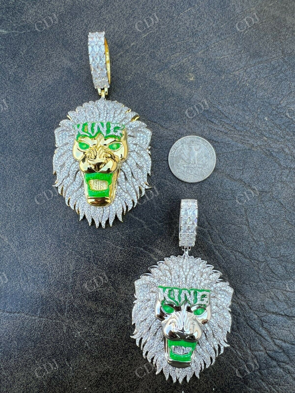 LION KING Huge Hip Hop Pendant  customdiamjewel   
