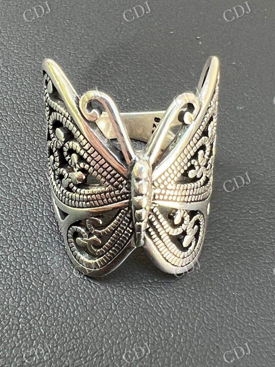Butterfly Shaped Sterling Silver Hip Hop Ring  customdiamjewel   