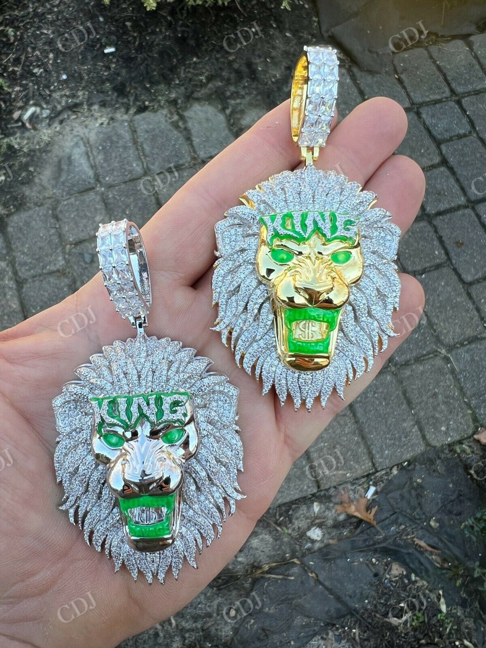 LION KING Huge Hip Hop Pendant  customdiamjewel   