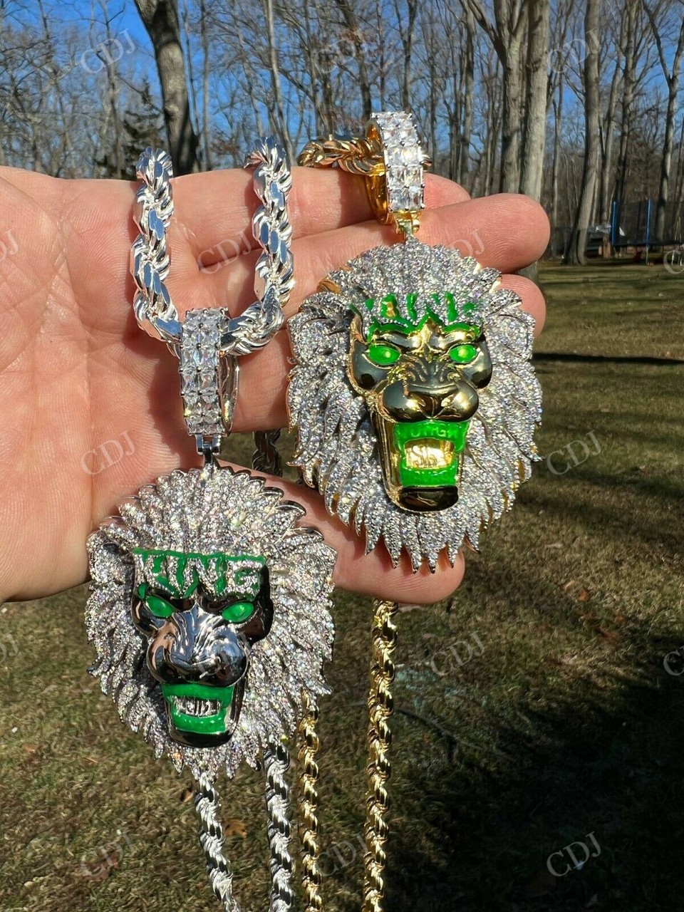 LION KING Huge Hip Hop Pendant  customdiamjewel   