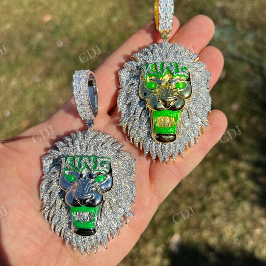 LION KING Huge Hip Hop Pendant  customdiamjewel   