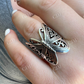 Butterfly Shaped Sterling Silver Hip Hop Ring  customdiamjewel   