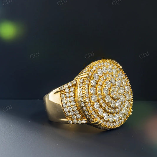 4.00 CTW 925 Sterling Silver Iced Out Moissanite ring Hip Hop Ring customdiamjewel