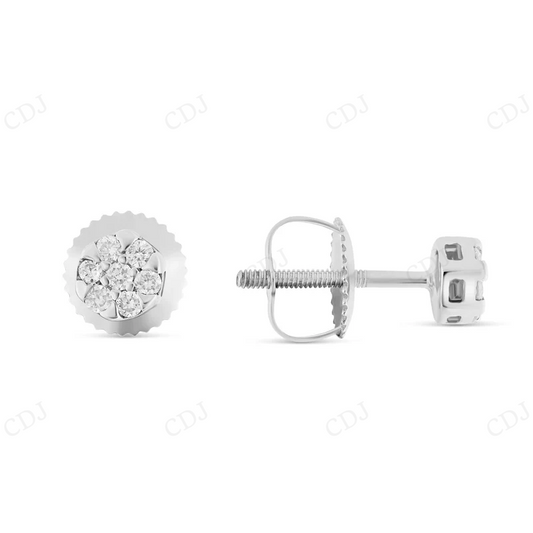 0.15 CT Flower Set Moissanite Stud Earrings Stud earrings CustomDiamJewel