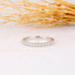 1.7mm Natural Diamond Half Eternity Wedding Band Wedding Band customdiamjewel   