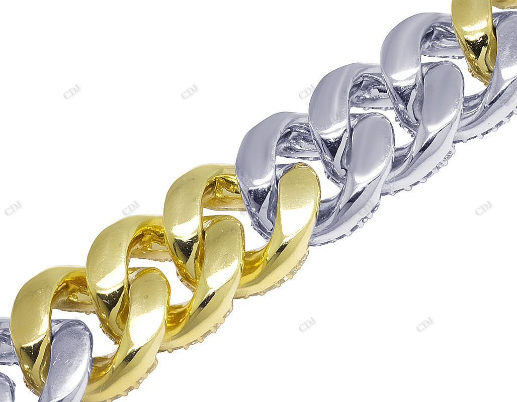 925 Silver VVS Moissanite Iced Out Cuban Bracelet hip hop jewelry customdiamjewel