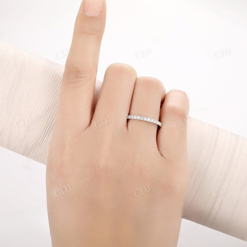 1.7mm Natural Diamond Half Eternity Wedding Band Wedding Band customdiamjewel   