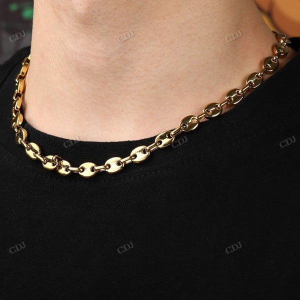 8-10MM Mariner Link Silver Chain hip hop jewelry CustomDiamJewel