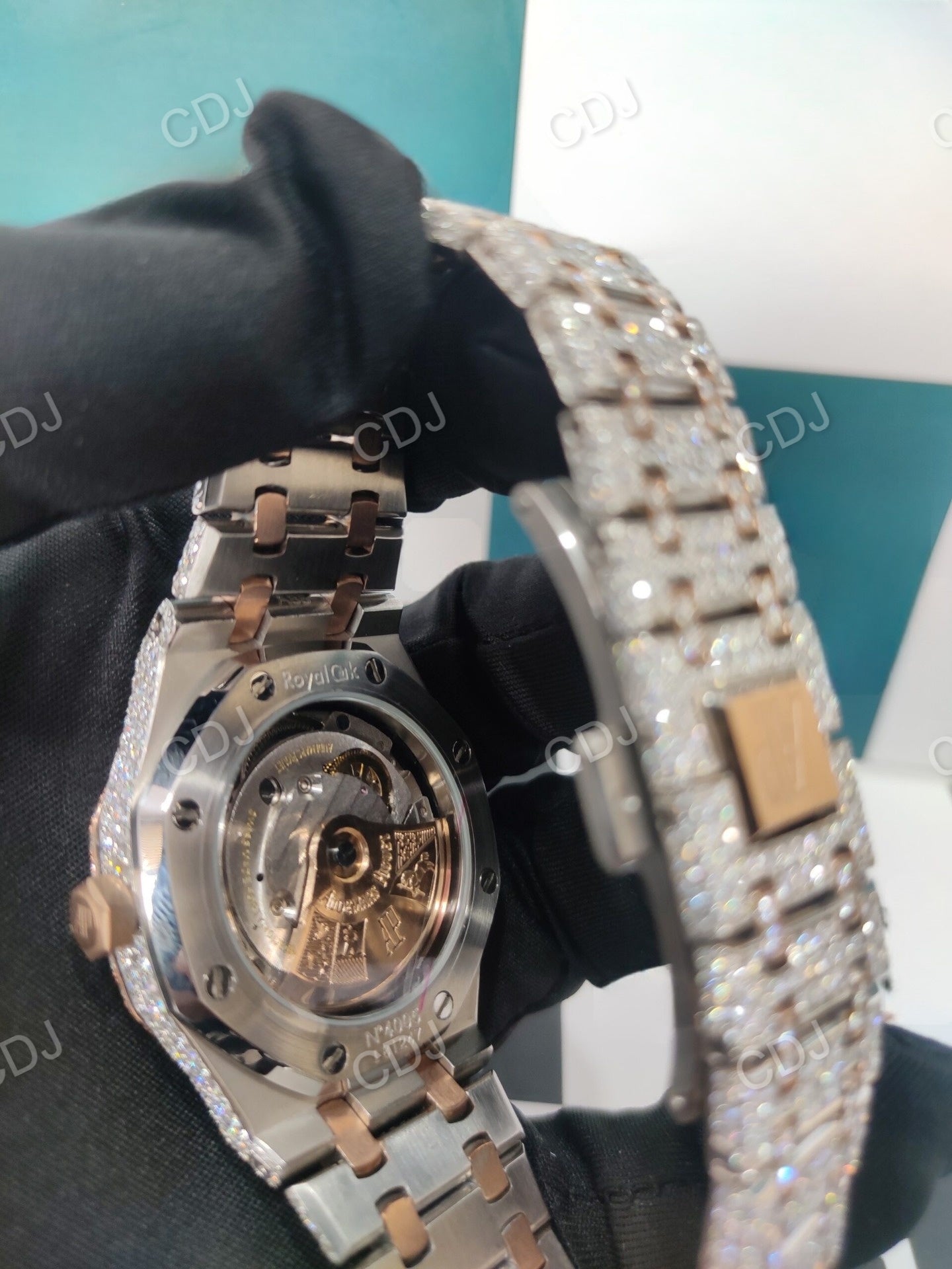 Moissanite Diamond Automatic Movement Buss Down AP Watch Rappers customdiamjewel