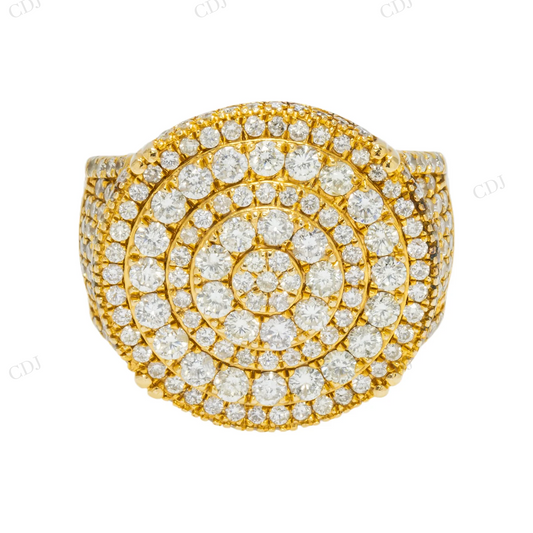 4.00 CTW 925 Sterling Silver Iced Out Moissanite ring Hip Hop Ring customdiamjewel