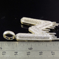2" 1.90 CTW 10K Gold Real Diamond Letter 'W' Initial Drip Pendant CustomDiamJewel