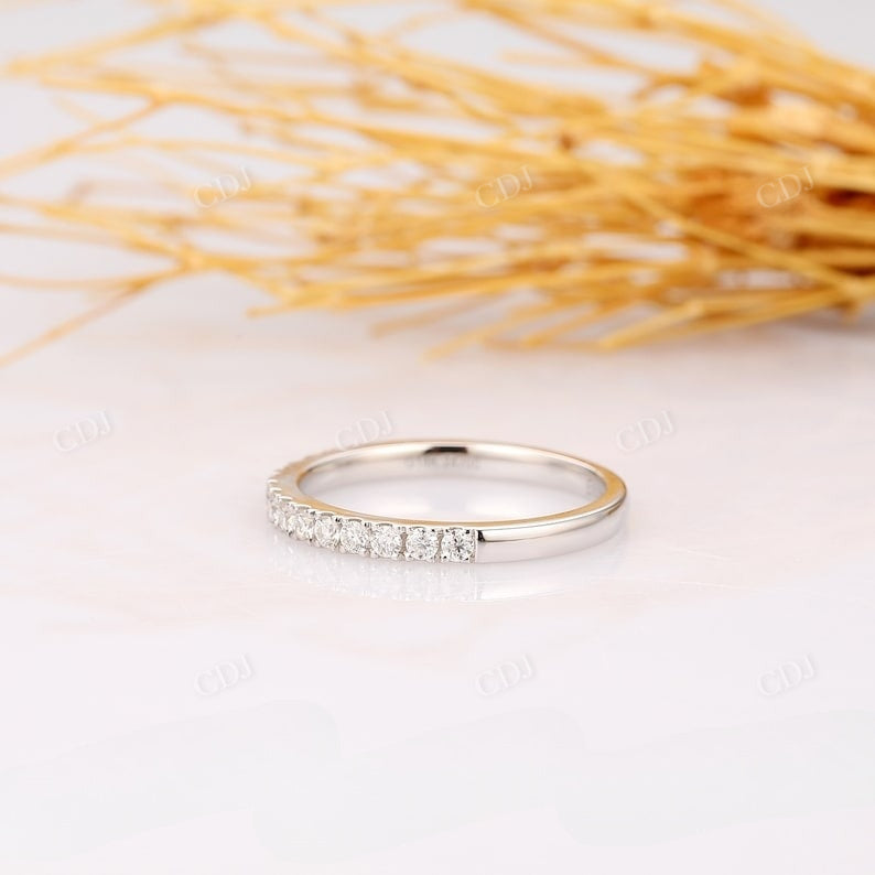 1.7mm Natural Diamond Half Eternity Wedding Band Wedding Band customdiamjewel   