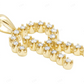 1" 0.30 CTW 10K Gold Natural Diamond Initial "R" Letter Pendant CustomDiamJewel