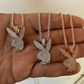Hip Hop Playboy Bunny Diamond Pendant For Women  customdiamjewel   