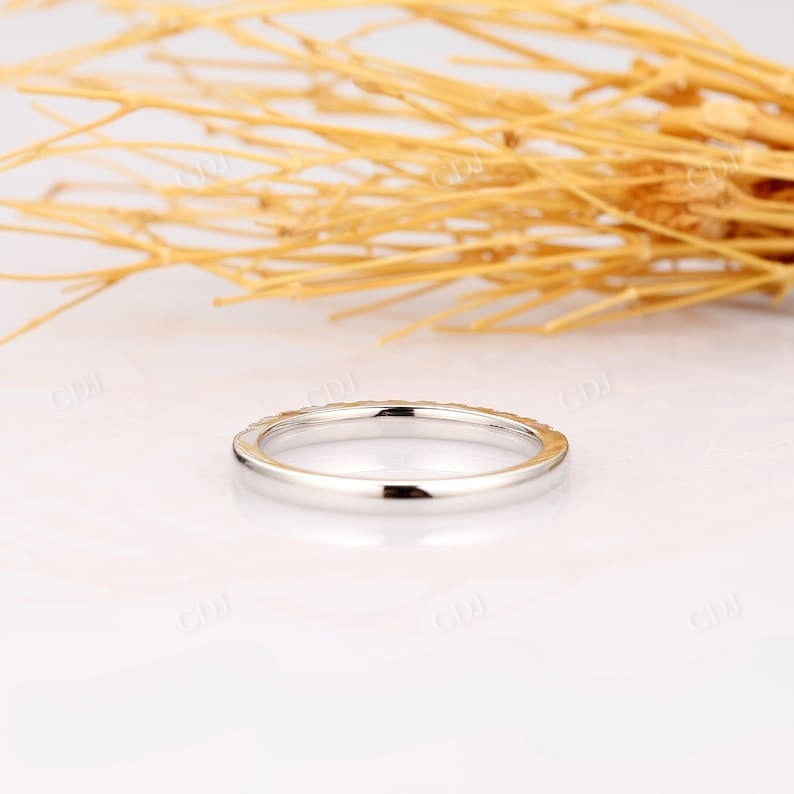 1.7mm Natural Diamond Half Eternity Wedding Band Wedding Band customdiamjewel   