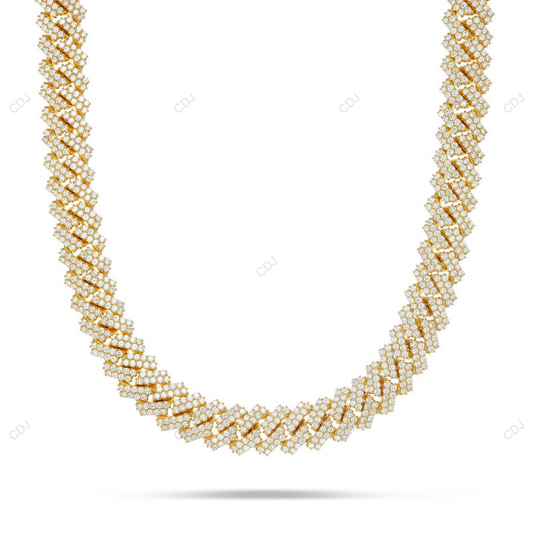 VVS Moissanite GRA Certificated Miami Cuban Link Chain CustomDiamJewel