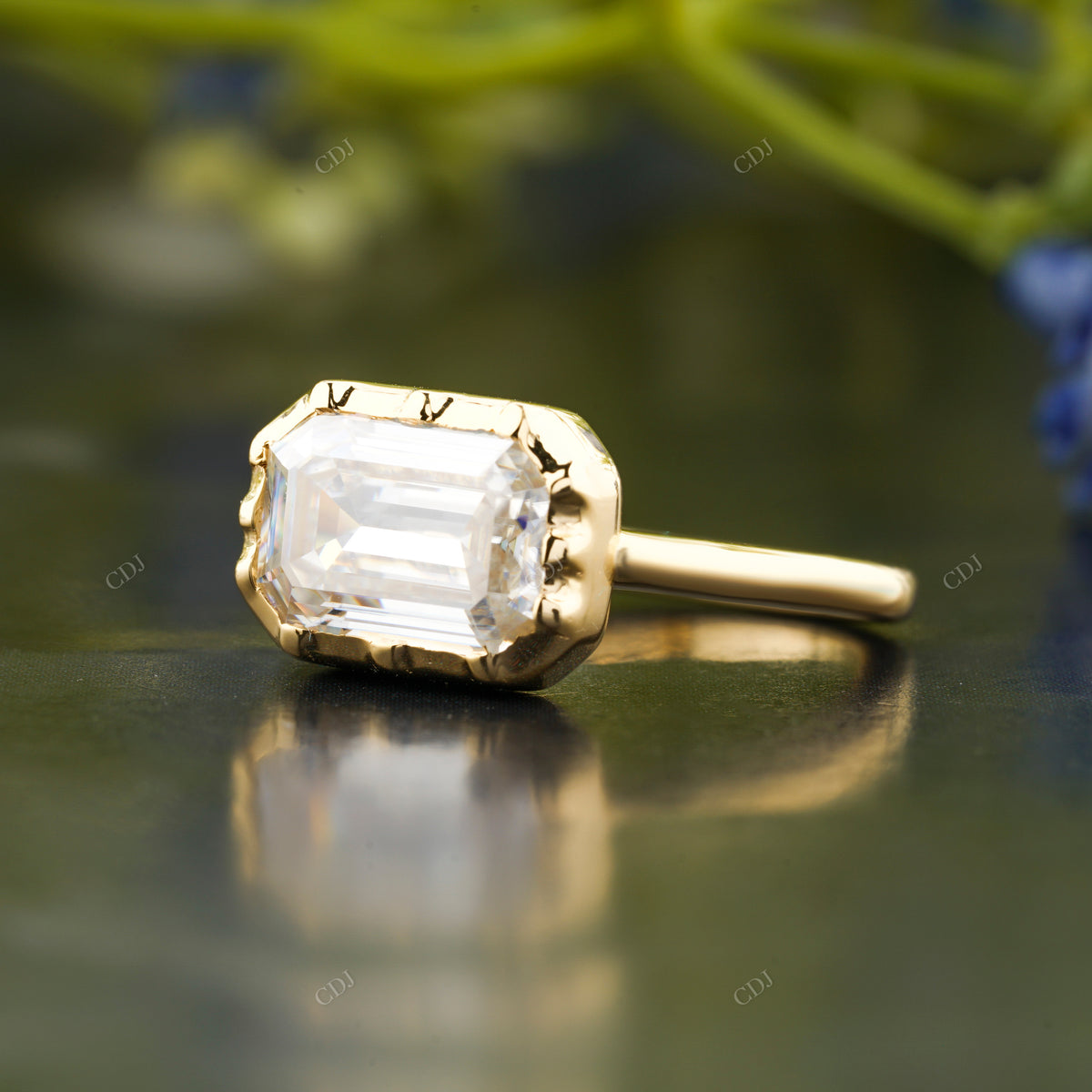 East West Lab-Grown Diamond Ring