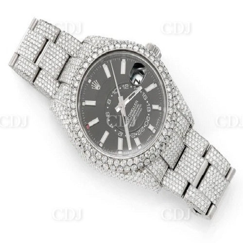Fully Iced Out Automatic Movement Hip Hop Watch customdiamjewel