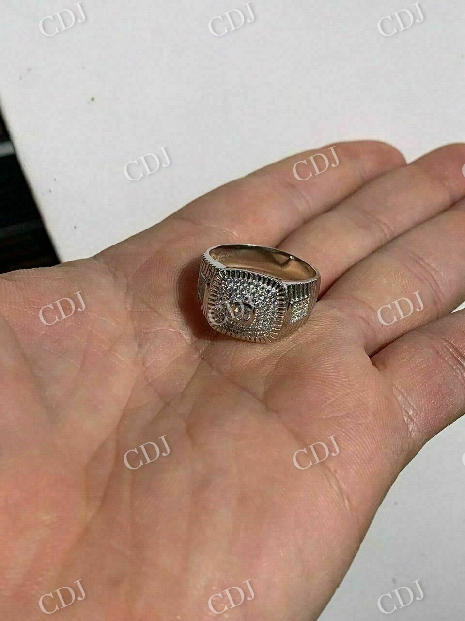 Round Moissanite Diamond Ring  customdiamjewel   