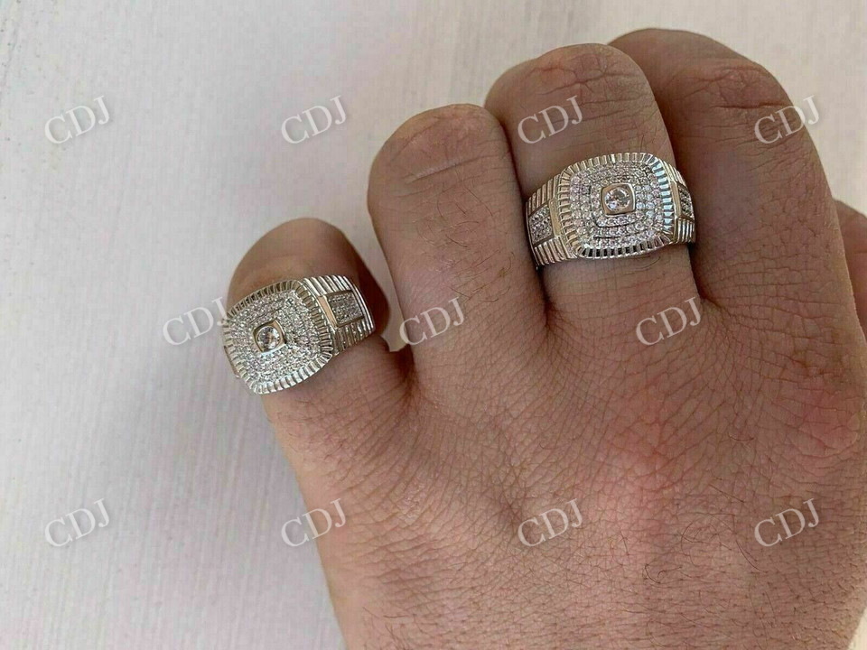 Round Moissanite Diamond Ring  customdiamjewel   