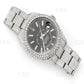 Custom Black Dial Rolex Sky-Dweller Lab Diamond Watch customdiamjewel