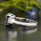 Trillion Moissanite Diamond Solitaire Ring