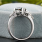 Trillion Moissanite Diamond Solitaire Ring