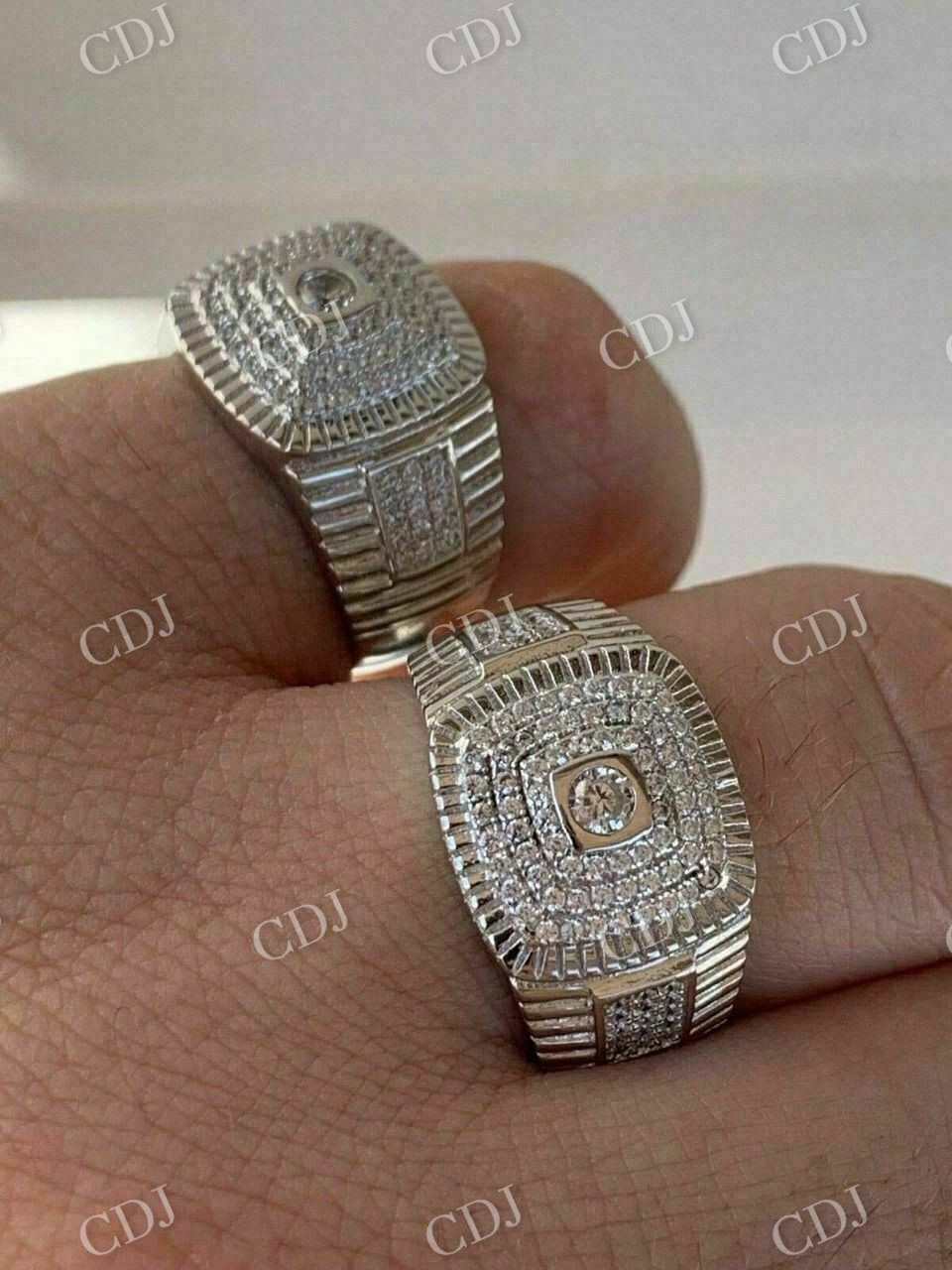 Round Moissanite Diamond Ring  customdiamjewel   