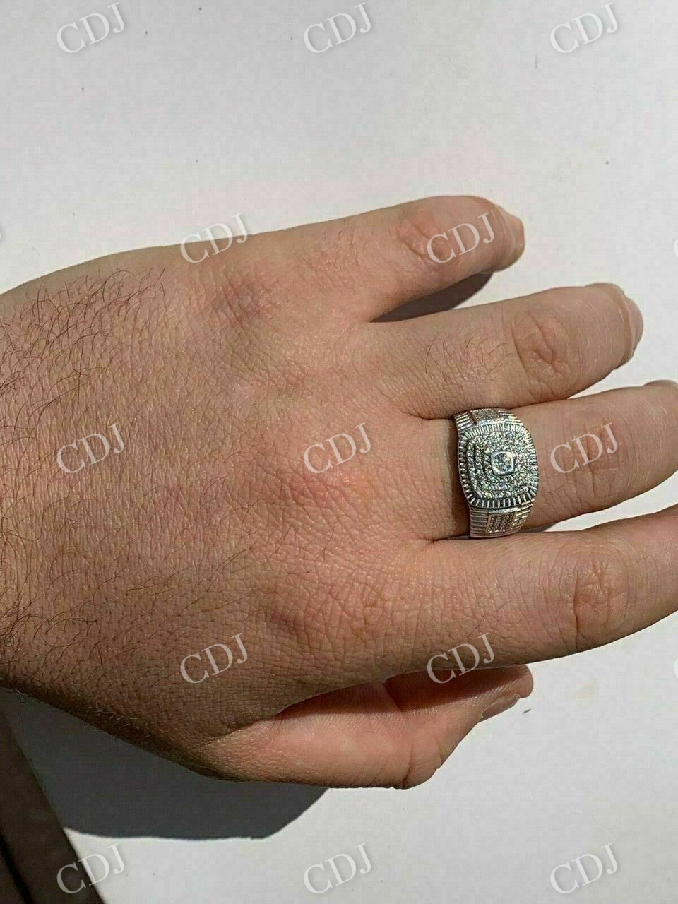 Round Moissanite Diamond Ring  customdiamjewel   