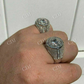 Round Shaped Natural Diamond Hip Hop Ring  customdiamjewel   