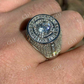 Round Shaped Natural Diamond Hip Hop Ring  customdiamjewel   