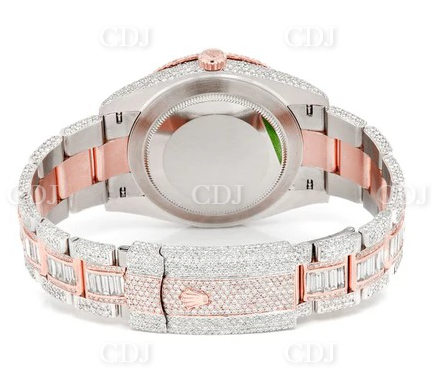 IGI Certified Iced Out Rolex Natural Diamond Watch Men's Jewelry customdiamjewel