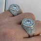 Round Shaped Natural Diamond Hip Hop Ring  customdiamjewel   