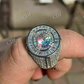 Round Shaped Natural Diamond Hip Hop Ring  customdiamjewel   