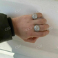 Round Shaped Natural Diamond Hip Hop Ring  customdiamjewel   