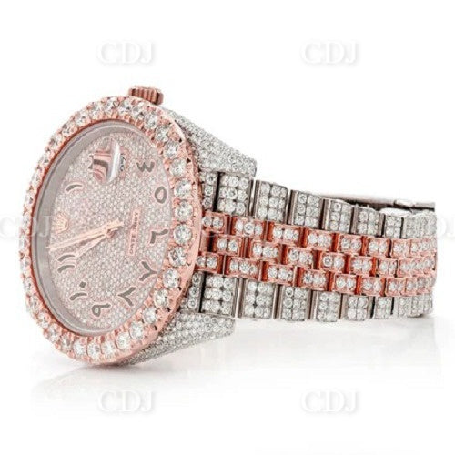 Luxury Fully Iced Out VVS Moissanite Diamond Watch customdiamjewel