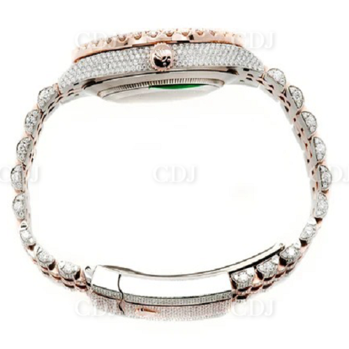 Luxury Fully Iced Out VVS Moissanite Diamond Watch customdiamjewel