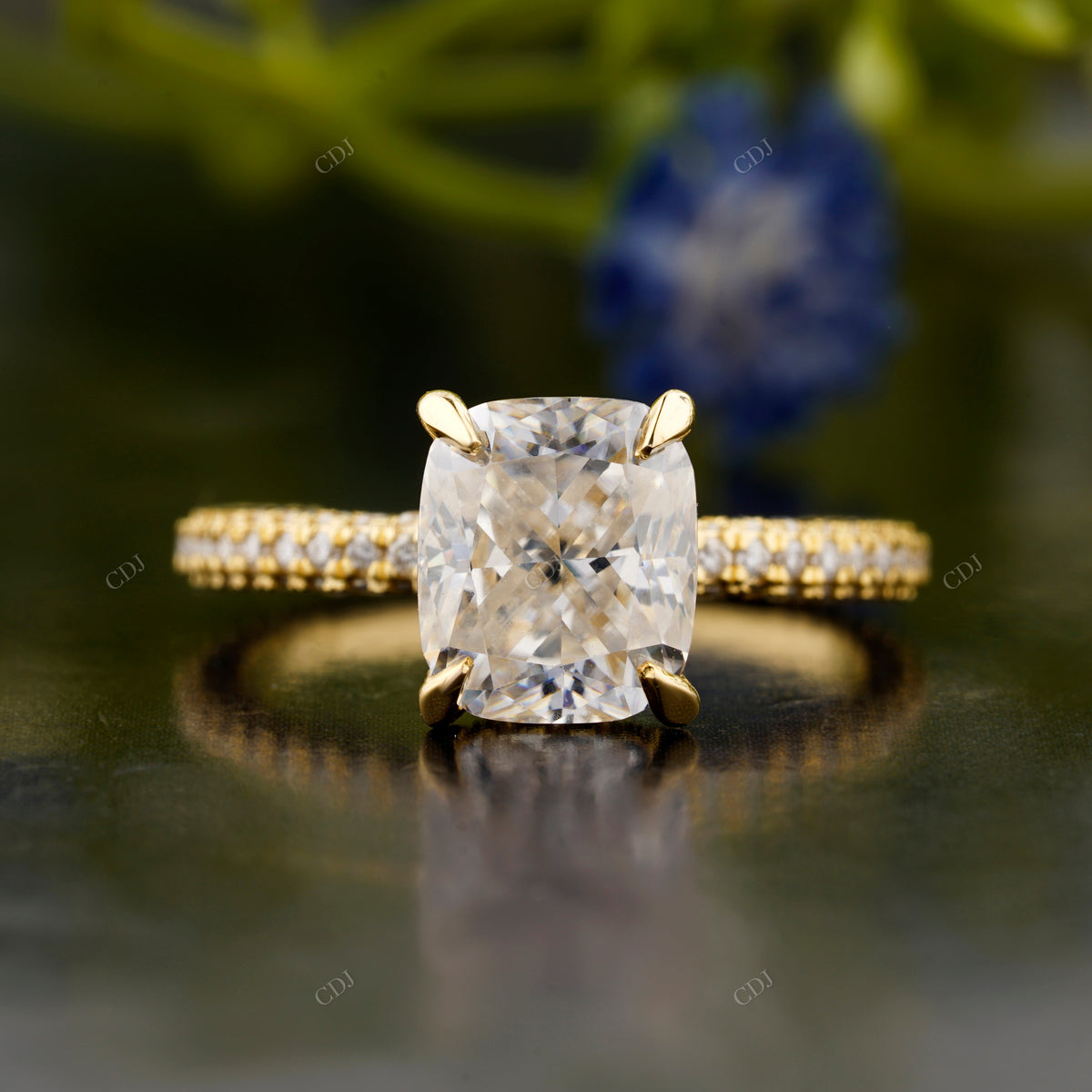 Cushion Lab-Grown Diamond Ring