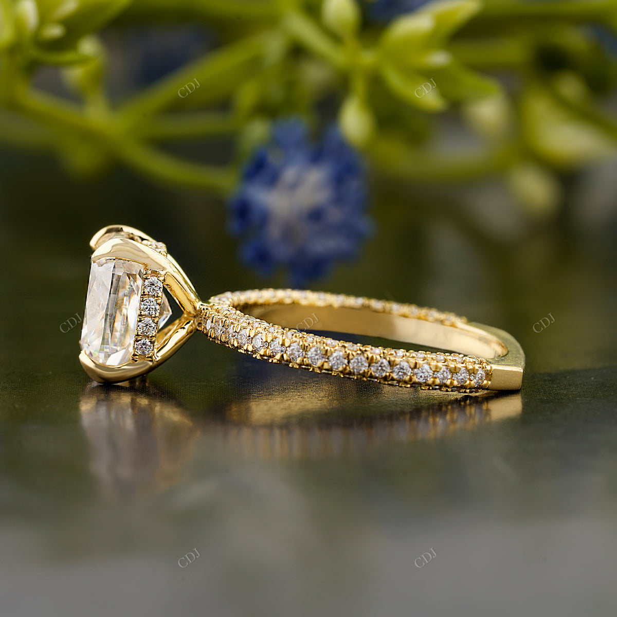 Cushion Lab-Grown Diamond Ring