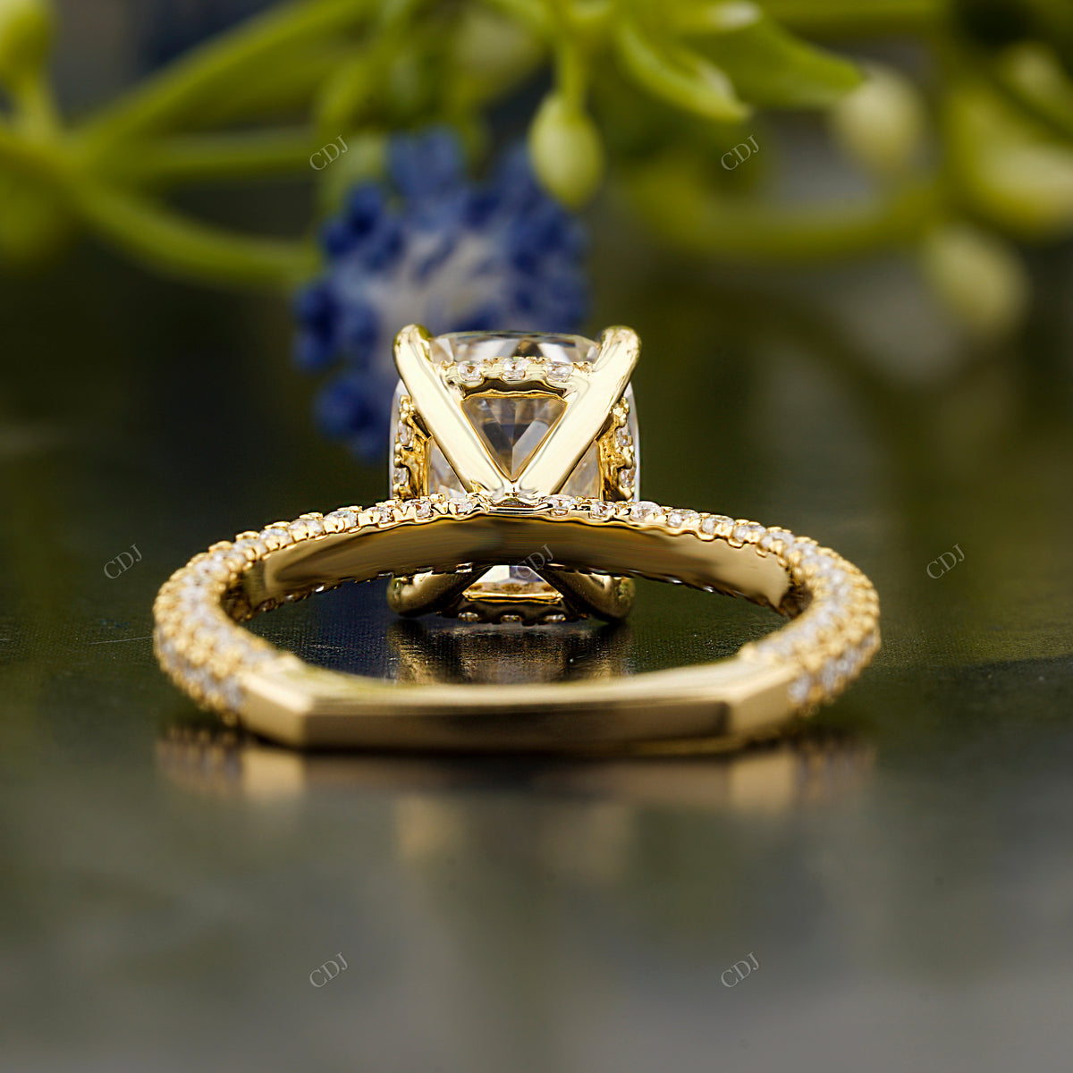 Cushion Lab-Grown Diamond Ring